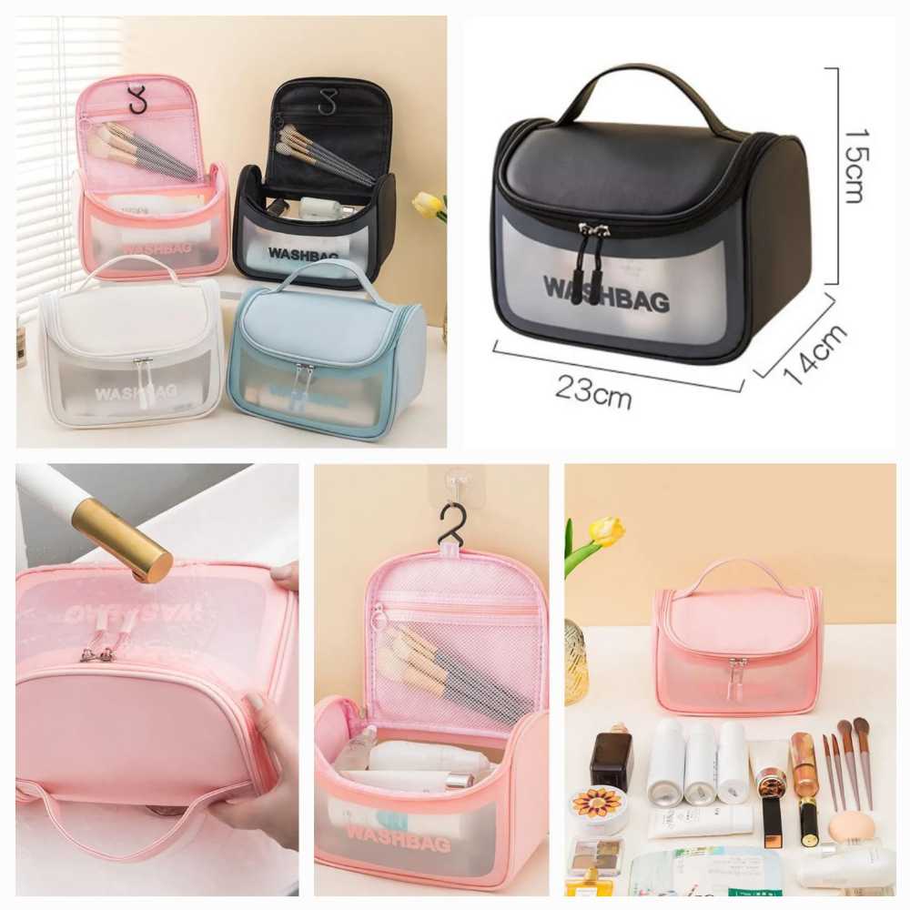 Waterproof Travel Cosmetic Washbag – Portable Makeup & Toiletry Organizer